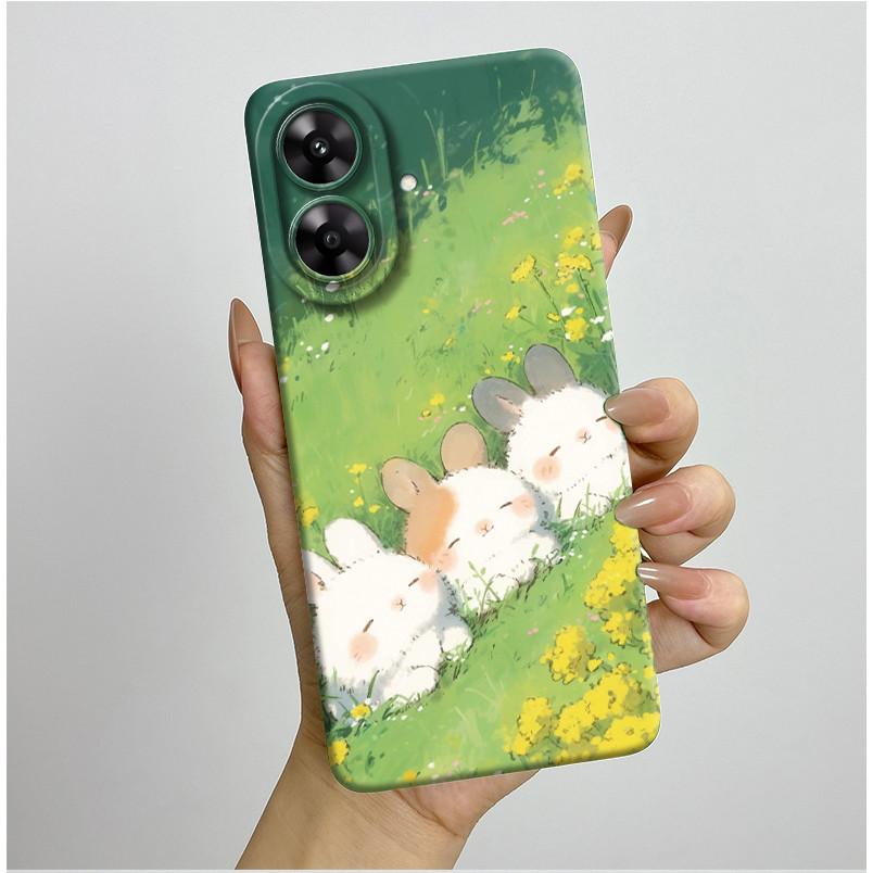 For Realme Note 60 Case Pretty Flower Camera Protector Phone Cover For Realme Note 60 60x Soft Shockproof Case Funda Note60 Etui