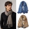 Short Tassel Men's Scarves Bufanda Wraps Warm Scarf Fashion Breathable Scarf  Outdoor