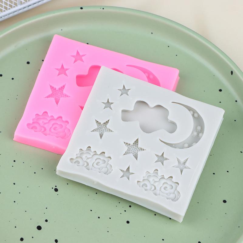 1Pc Fondant Silicone Cake Mold Cloud Star Moon Chocolate Molds Clouds Mould Cake Decorating Accessories Diy Tools