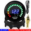 ZMFJH Digital 20-150℃ 52mm Water Temperature Gauge With Sensor 10mm Smoked Lens Water Temp Meter Indicator for Petrol Car 12V