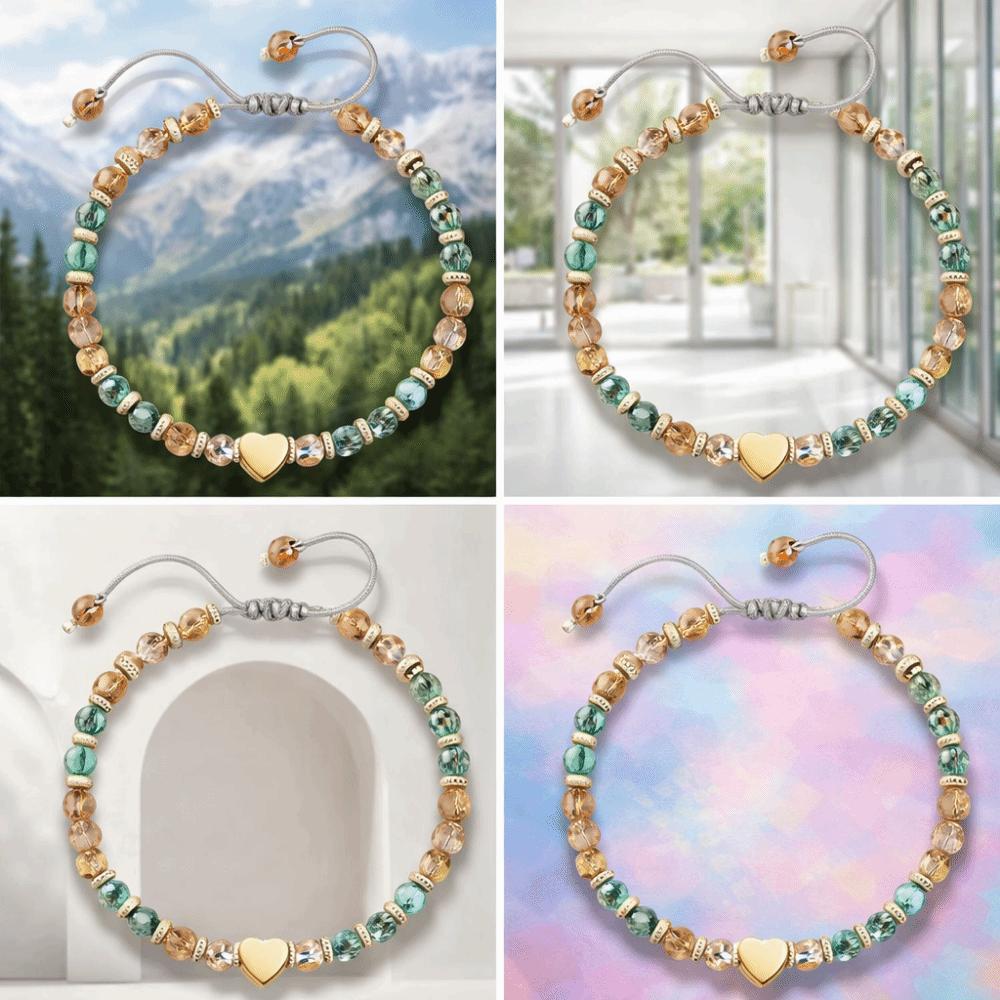 Best Wish Adjustable Wrist Chain Wristbands Inspirational Bracelet Minimalist Bead Bracelet  Gifts