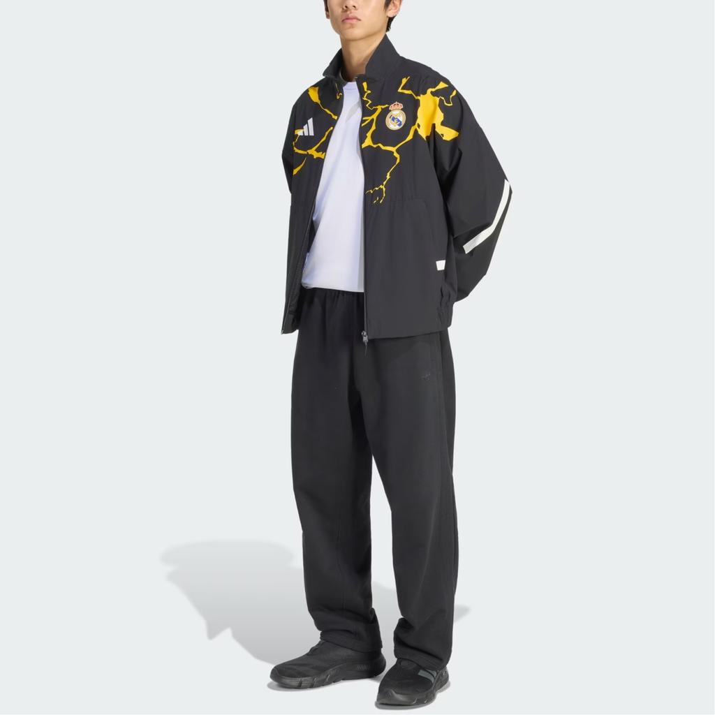 Adidas Real Madrid Avengers Z.N.E. Anthem Street Tear-Resistant Loose Fit Stand Collar Zip Long Sleeve Jacket Men jackets JZ9150