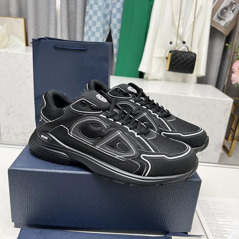 Mens Chunky Sneakers B22 B25 Mesh Breathable Casual Letter Print Dad Shoes Daily Wear