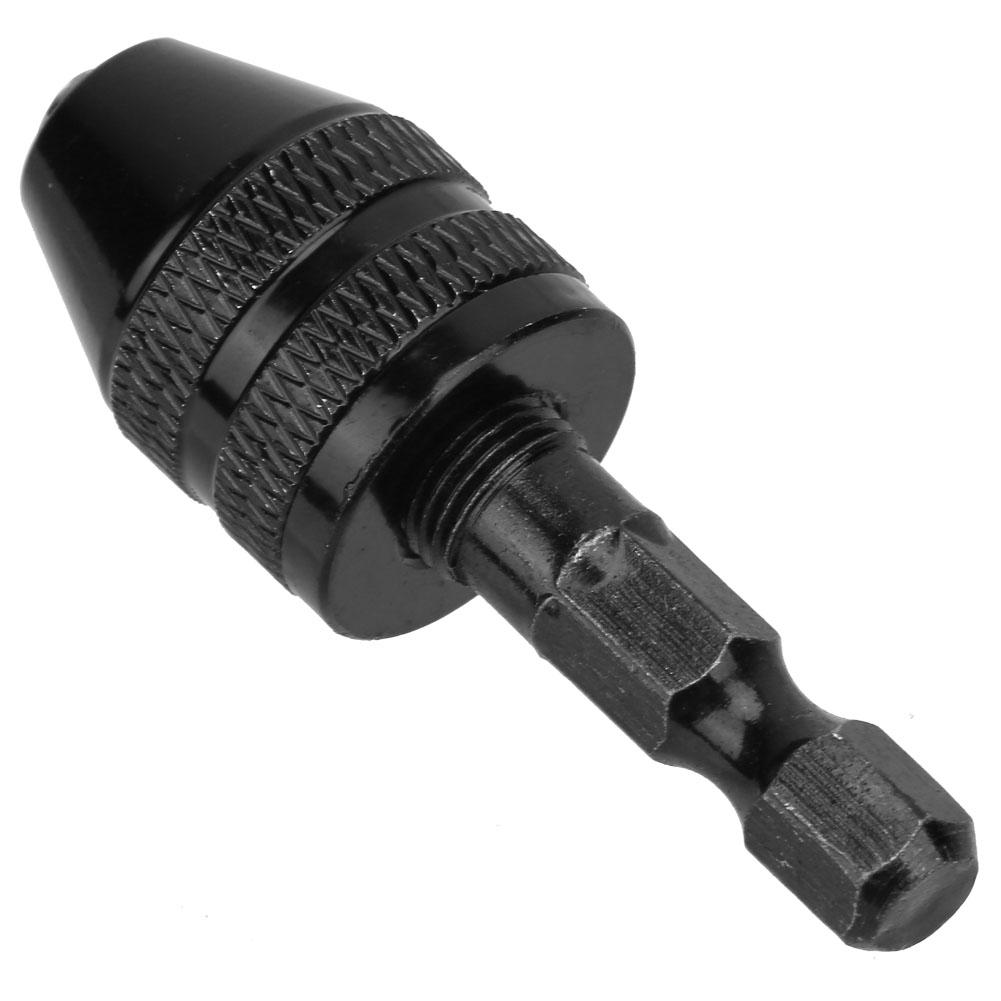 0.33.6mm Keyless Drill Chuck 14" Hex Shank Quick Change Adapter Converter