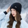 Women's Metal Velvet Rabbit Fur Hat Autumn and Winter Cold Warm Hat Fashion Casual Wool Hat