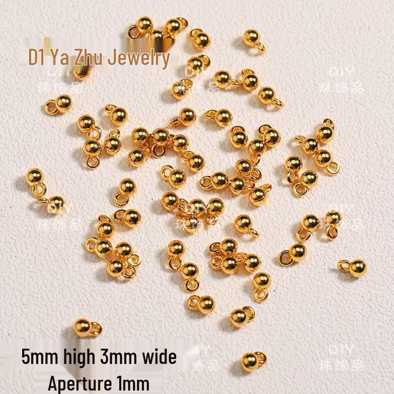 Starlight Moon Bell Pendant Tassel Jewelry DIY Materials - Silver Necklace/Bracelet Beading Accessories