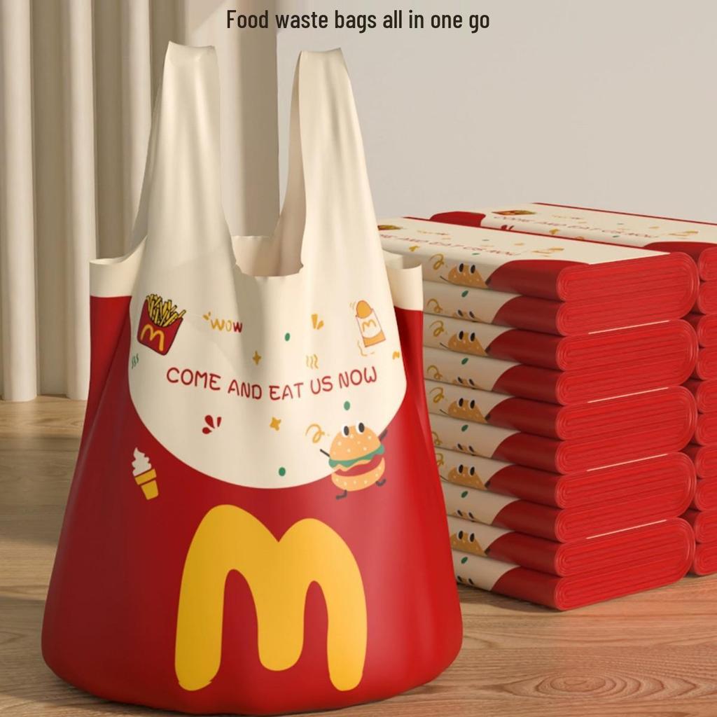 Yichengjia Medium/Large Vest-Style Disposable Plastic Garbage Bags for Dorm & Home