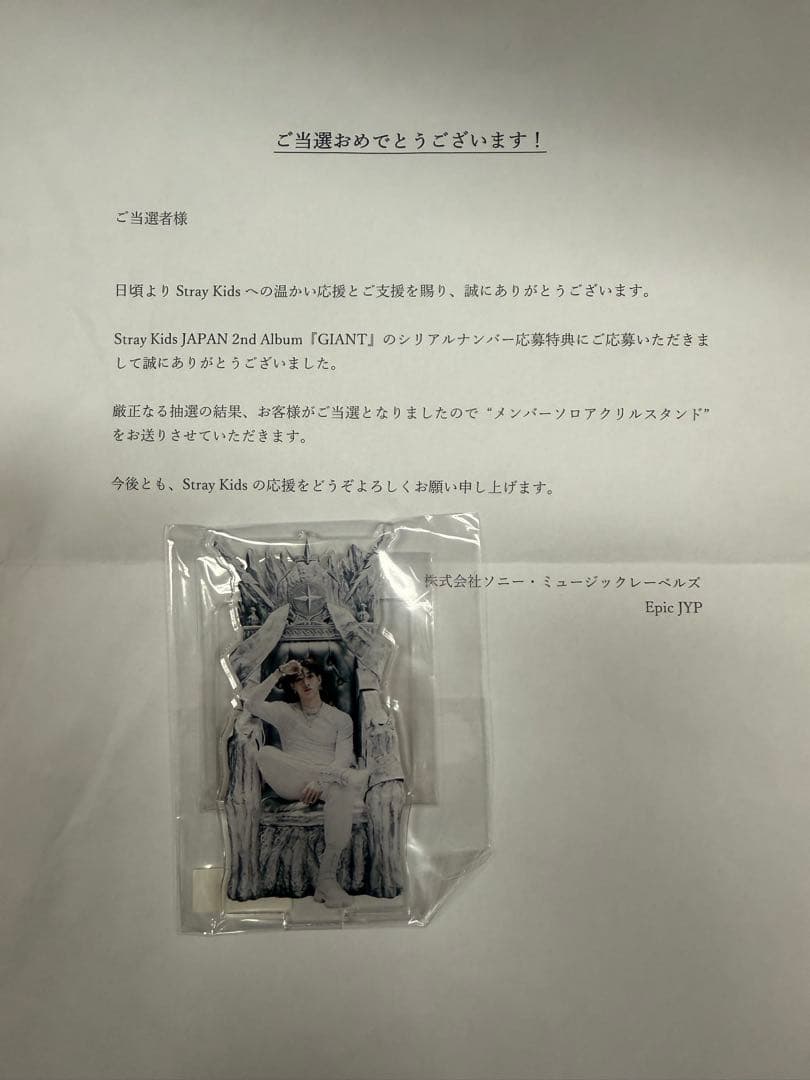 

[USED] Stray Kids 2nd Album GIANT Acrylic Stand