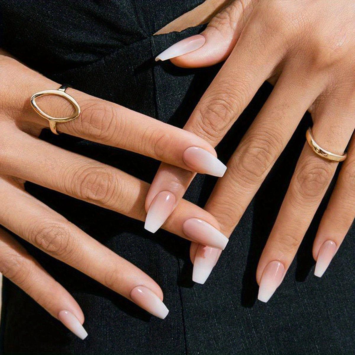 

Знімні наклейки для нігтів у європейському та американському стилі - Прості, придатні для носіння накладні нігті