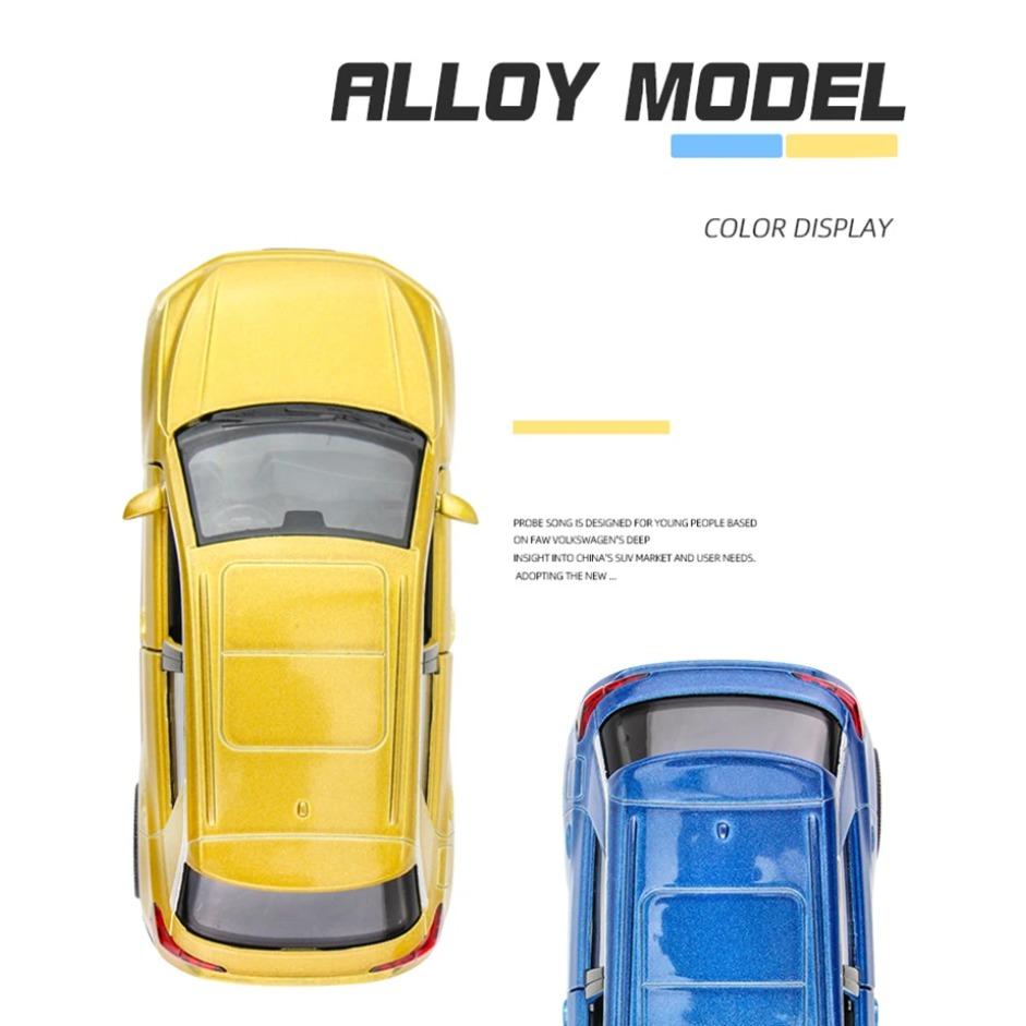 Měřítko 1/36 T-ROC SUV Model auta ze slitiny Diecast Kovová mini vozidla Model auta Simulace Kolekce Dětské hračky Dárek Dekorace