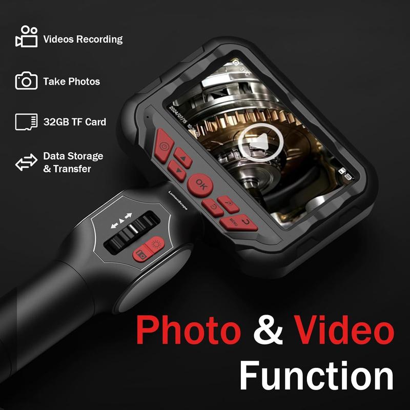 Single 360 Degree Rotating Dual Lens Automotive Boroscope Sewer Pipe Inspection Endoscope Camera Industrial 3.9mm High Quality
