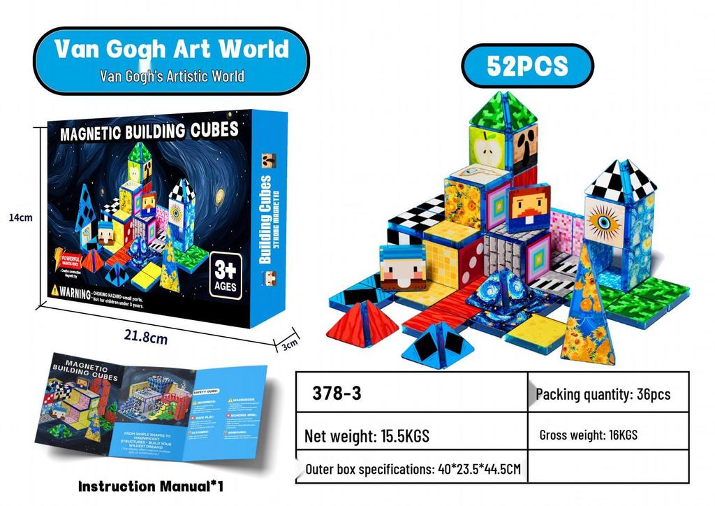 Magic Castle Magnetic Tiles: DIY Educational Building Blocks 