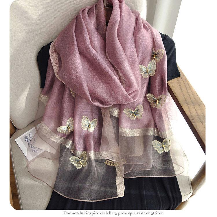 Luxury Brand Women Scarf Fashion Print Silk Scarves Summer Shawls and Wraps Soft Pashmina Lady Bandana Foulard Hijabs