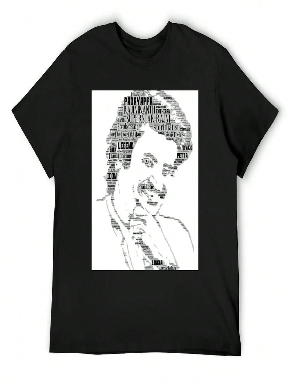 Rajinikanth T-Shirt Anime Figures Custom T Shirt Cute Clothes unisex Graphic T-Shirts Hip Hop S разноцветный