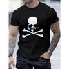 T-shirt da uomo estiva stampata a maniche corte