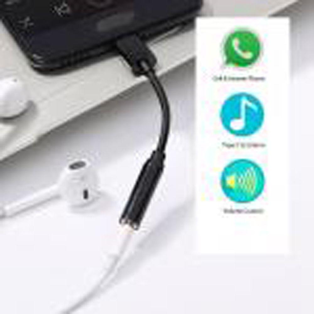 Adapter for Mobile Phone Mic Connector Cable Audio Jack Adapter Headphone Converter Type C To 3.5mm