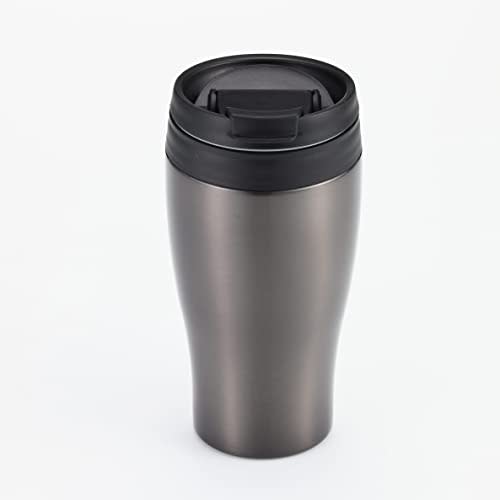 Doshisha Tumbler with Lid, Convenience Store Mug, Direct Type, Vacuum Insulated, Direct Drip, 360ml, Black, CBCT400BK