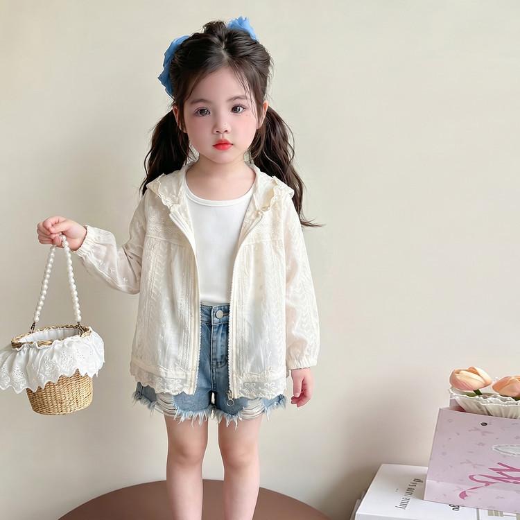 2026 Stylish Breathable Bowknot Sun Protection Outerwear for Baby Girls