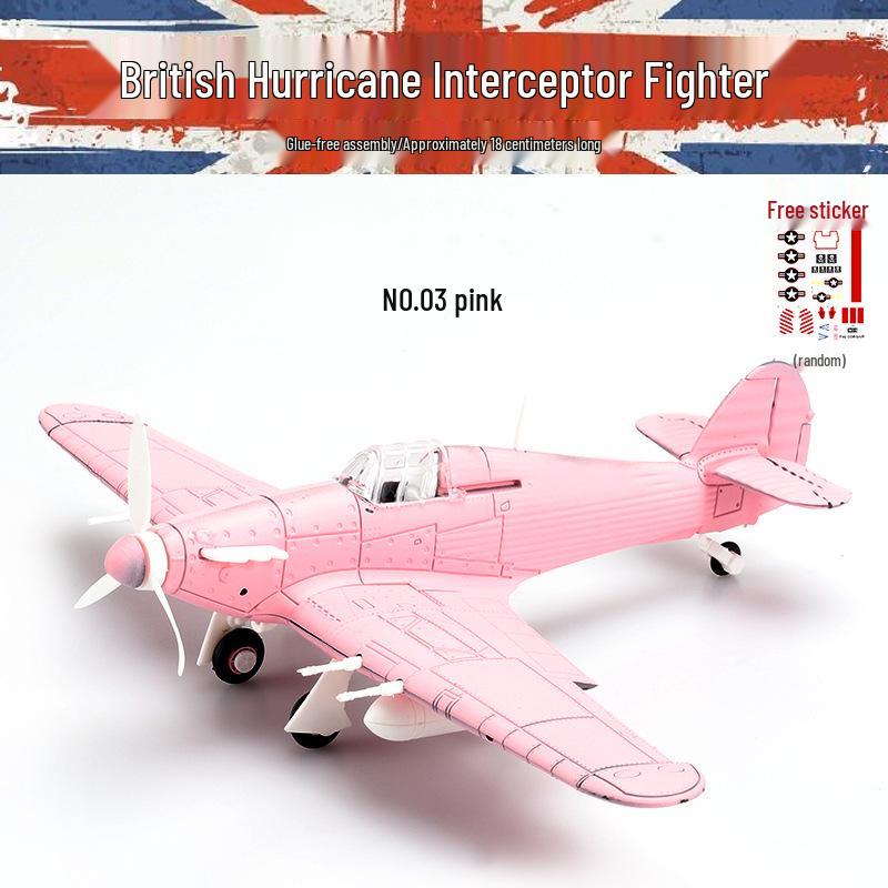 1/48 Scale WWII Corsair & Spitfire Fighter Aircraft Model Kit - 4D Assembly for Boys, Military Collection Ornament (30 Variations)