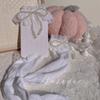 Cotton Lolita Stockings With Pearl Bow Decor For Winter Fashion
