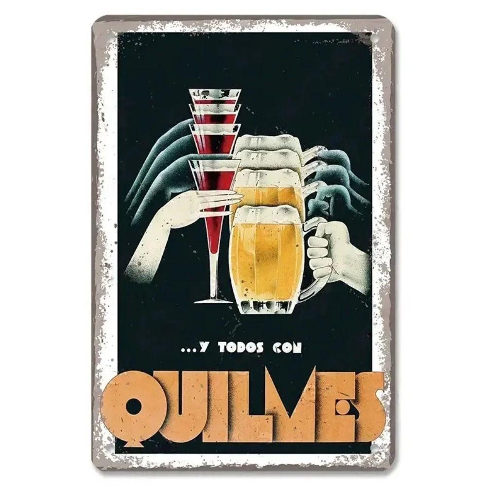 Vintage Beer Brands Metal Tin Sign Bar Tavern Home Decor