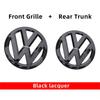 BRK1 Car Logo Front Grille Rear Trunk Decoration Sticker Accessories For Volkswagen VW GTI Golf 6 7 8 Polo VW CC PasValve Stems Caps