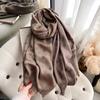 New Spring and Autumn Women Elegance Print Shawl Brand Designer Lady Golden Thread long Scarf Muslim Wrap Headscarf Pashmina