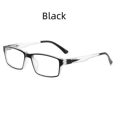 Lesebrille für Damen, klare schwarze Trend-Hyperopie-Brille, Anti-Blaulicht-Brille für ältere Menschen, für Männer + 1,0 + 1,5 + 2,0 + 2,5 + 3,0 + 3,5