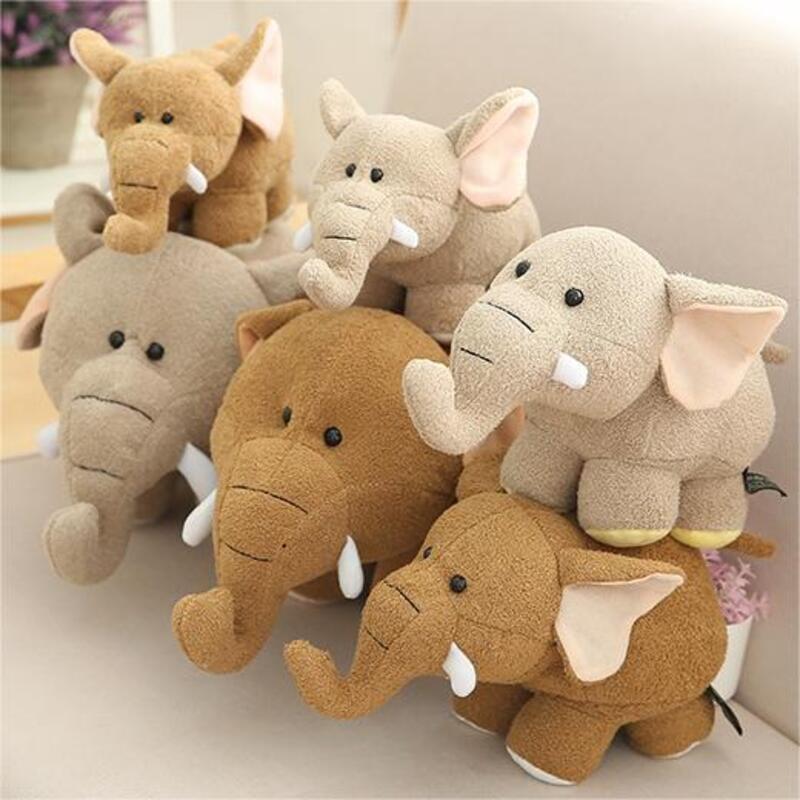 Realistic Hippo And Elephant Plush Toys For Kids' Birthday Gifts