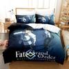 Anime Fate Grand Order Bedding Set Duvet Cover Bed Set Quilt Cover Pillowcase Comforter king Queen Size Boys Adult Bedding Set