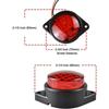 APSMOTIV 10PCS LED Marker Lights Trailer 12V Trailer Red Lights with Chrome Bezel Universial for Auto Car Bus Truck Lorry Trailer Boat Deck Courtesy
