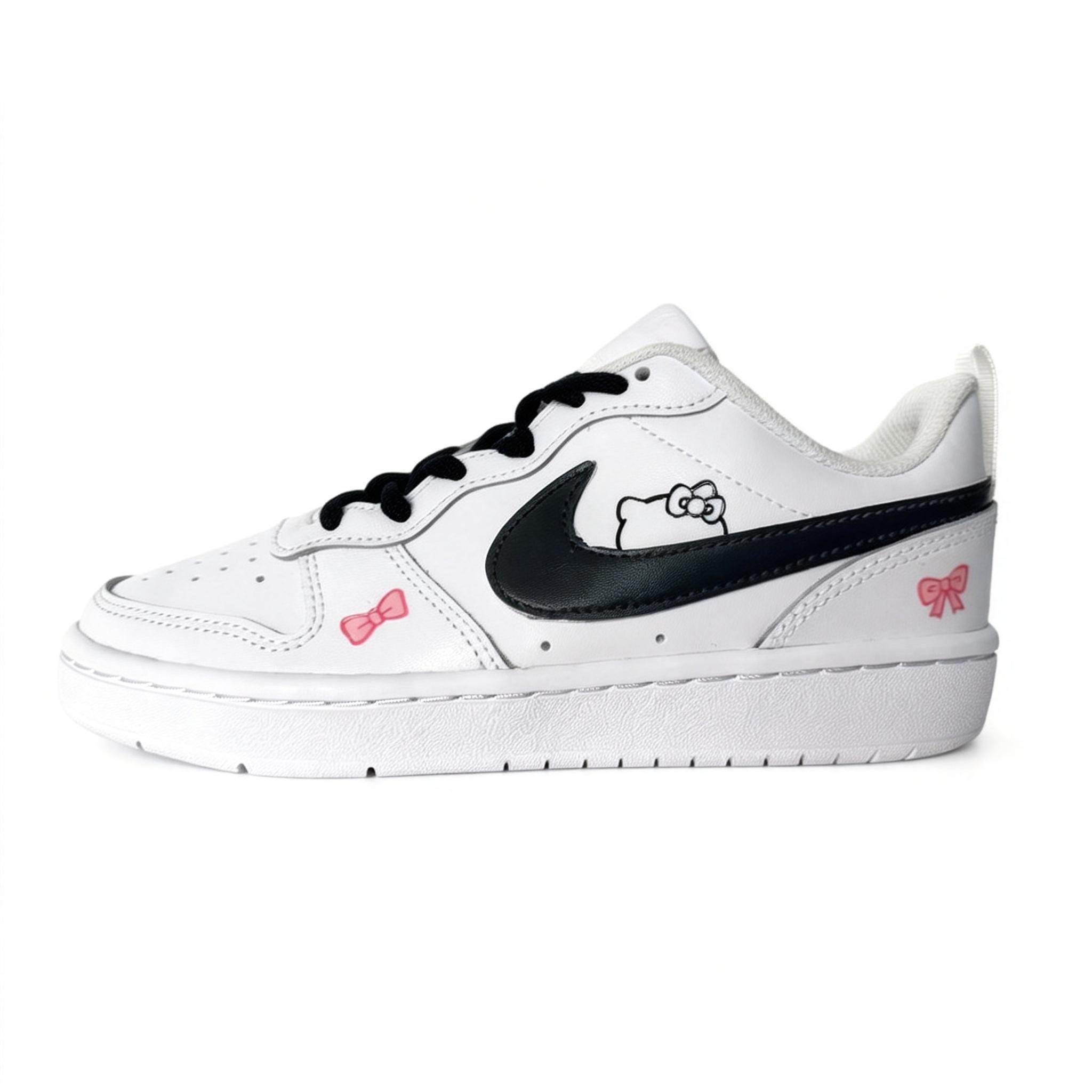 

Nike Court Borough 2 Dark Night Katy Leather Slip Resistant Cushioning Abrasion Resistant Low top Skateboard Shoes BQ5448-100(team1670-) 35.5
