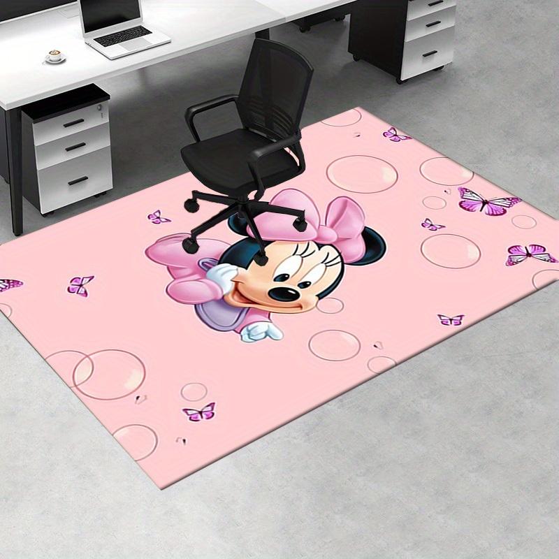 Office Rug Minnie Mouse, Butterflies Theme 3D Printed Anti-Slip Rug-Machine Washable for Living Room