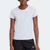 Adidas Essentials 3-Stripes Slim Tee Women Tops Light-Blue GD3036