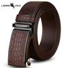 Belt Men's Business Toothless Automatic Belt Men's Crocodile Pattern Durable Leather High-end Trousers Genuine