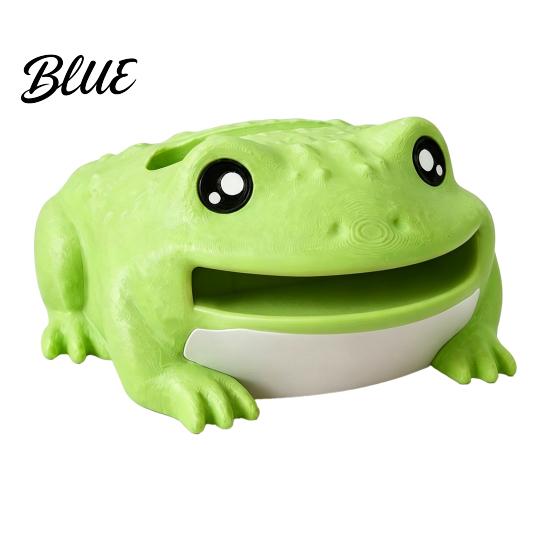 Gift for Colleagues Cute Frog Adhesive Note Dispenser Creative Cartoon Animal Stationery Organizer 3D Office Decor Print Stable Memo Stand Desk And