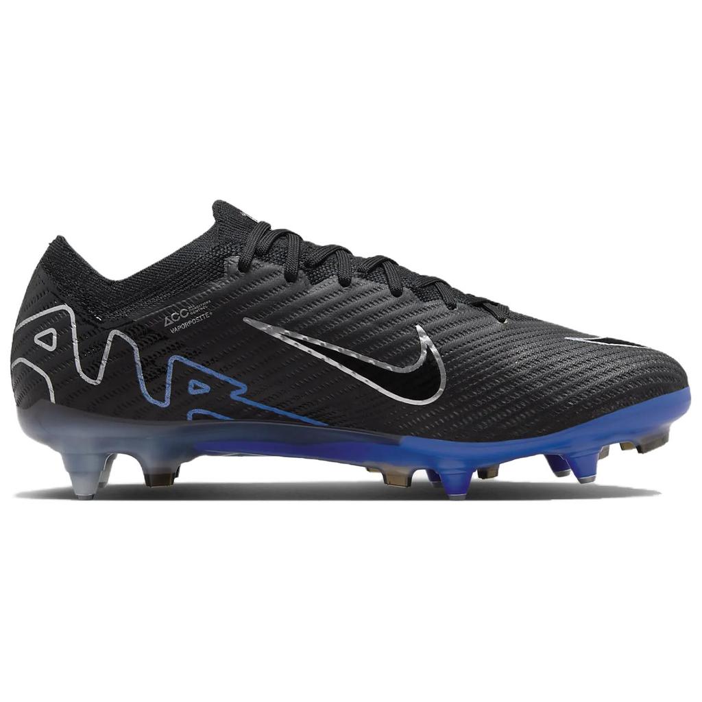 Nike Zoom Mercurial Vapor 15 Elite SG Pro AC Shadow Pack Unisex Sneakers Black Hyper-Royal Chrome DJ5168-040