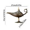 Metal Incense Burner Aladdins Magics Lamp Design Hollow Out Aesthetic Decorative Craft Gift Coil Incense Holder Hot-selling