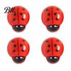 Magnetic Whiteboard Accessories 4Pcs 3D Ladybug Refrigerator Magnet, Mini Ladybird Resin Fridge Magnet Decorative Memo Note Holder for Kitchen Office