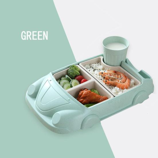 1 sada Jídelní talíř Kreslený design Přihrádka Stupeň kontaktu s jídlem Odnímatelná Zelenina Jídlo Ovocný Dezert Stolování