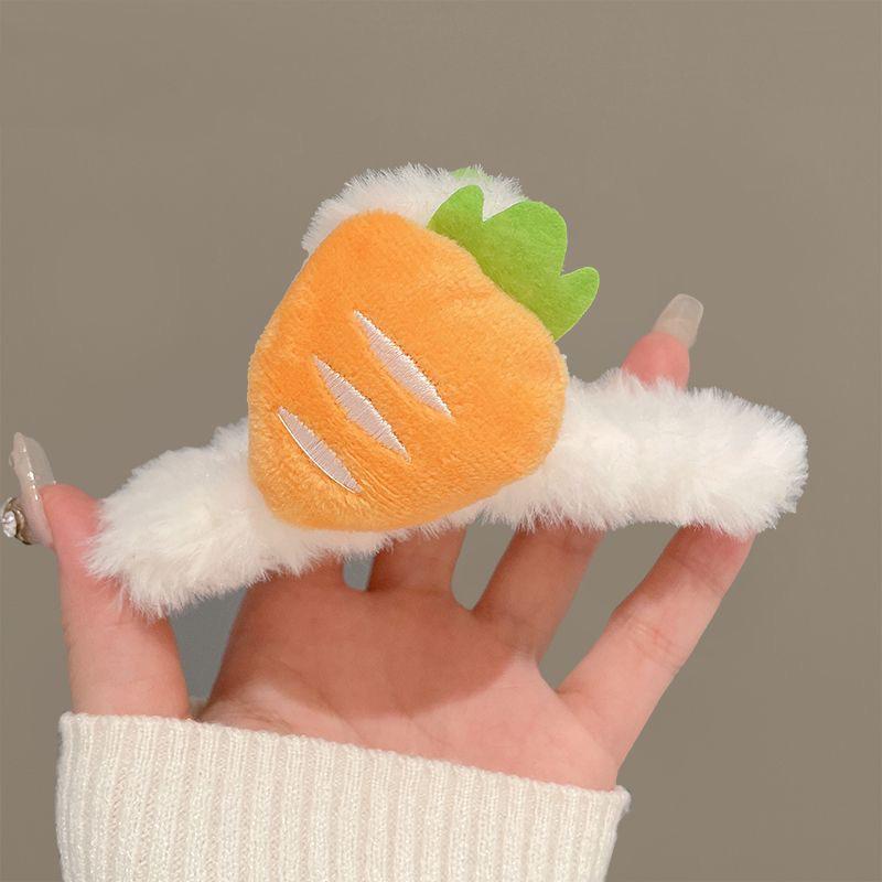 Women's Plush Cartoon Shark & Bear Hair Clips - Autumn & Winter Collection