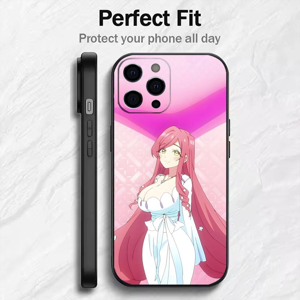 Mom H-Hahari Hanazono The 100 Girl-friend  Phone Case For iPhone17,16,15,14,13,12 Plus,Max Soft Silicone Black Cover