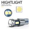 2 sztuk wysokiej jakości T10 W5W Super jasne 3030 LED do czytania wnętrza samochodu światło kopuły lampa obrysowa 168 194 LED Auto Wedge żarówki parkingowe