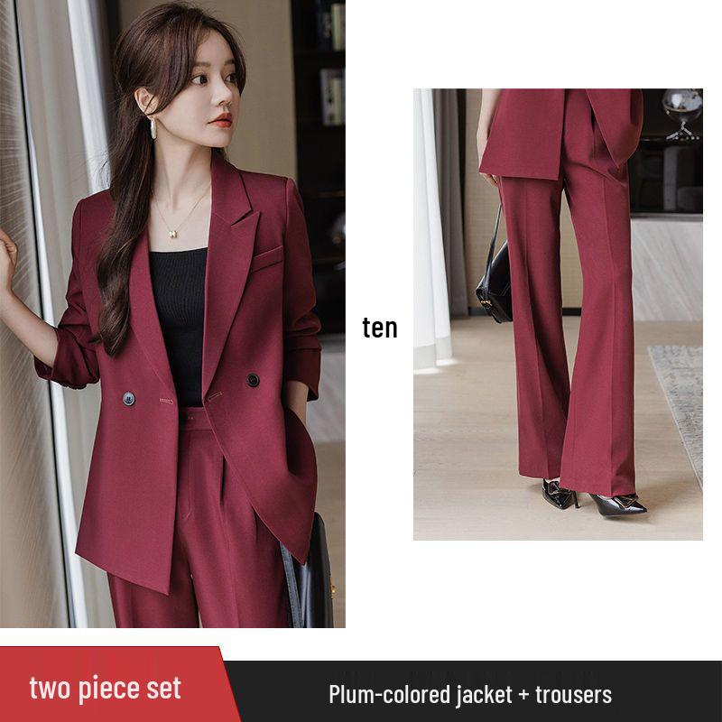 Women's 2025 Formal & Casual Suit Set with Padded Jacket for Spring-Autumn
