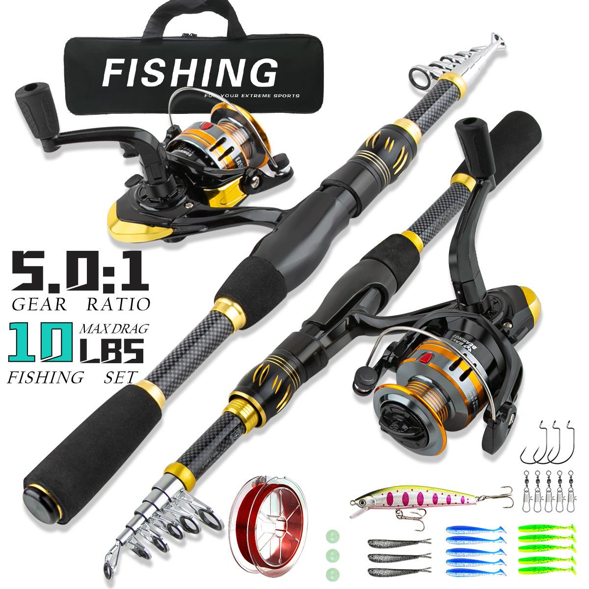 Stock Lure Rod Fishing Gear Set Long Casting Sea Rod Lure Rod for Beginner for Bottom Fishing Techniques 1.8 m