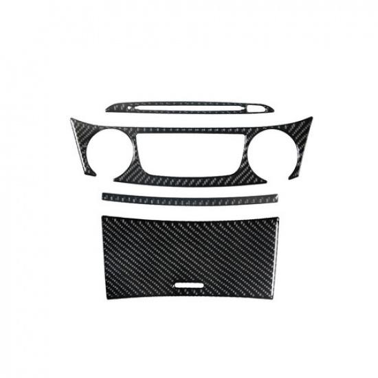 4Pcs Carbon Fiber Interior Central Console Cover Trim For Chevrolet Impala