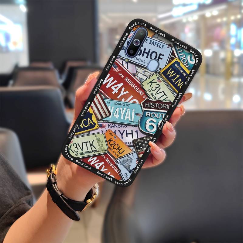 Anti-knock TPU Phone Case For Samsung Galaxy A8S/SM-G8870 Cartoon Silicone Dirt-resistant Fashion Design Cute Shockproof