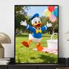 Disney Donald Duck Park Picnic 5D Handmade Diy Diamond Painting Kit, Home Wall Decoration