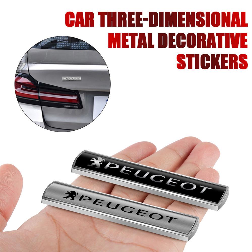 1pcs Metal Car Styling Emblem Car Body Side Window Badge Sticker For Peugeot 207 508 3008 206 208 407 308 508 307 106 108