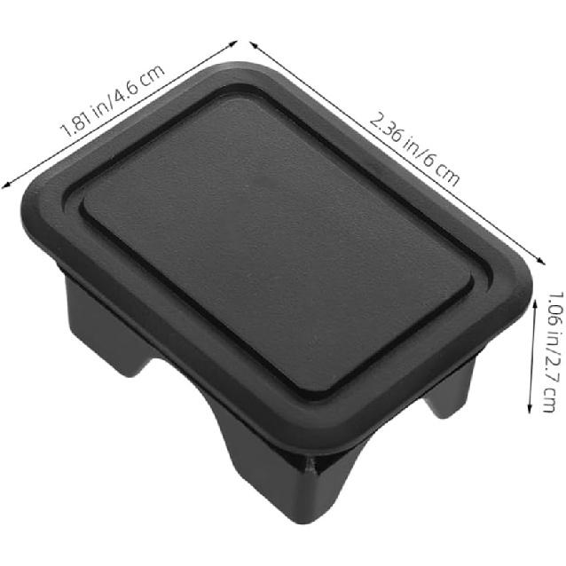 

Bed Rail Stake Pocket Covers Truck Bed Hole Plugs 4Pcs Compatible with 2019-2022 Ram 1500 2500 Truck Accessories Track System Mounting Clamps